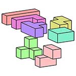 100 pics Shapes answers Tetracubes