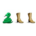 100 pics Emoji Quiz 3 answers Snakeskin Boots