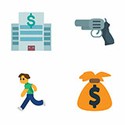 100 pics Emoji Quiz One (2015) answers Bank Robbery 