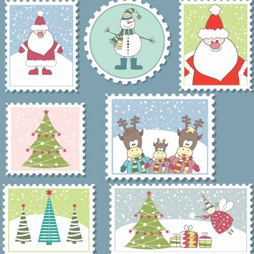 100 pics Christmas answers Stamps