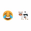 100 pics Emoji Quiz (Original) answers Laughing Cow
