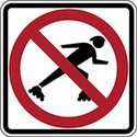 100 pics Road Signs answers No Rollerblades 