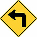 100 pics Road Signs answers Turn Left 
