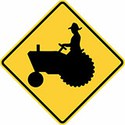 100 pics Road Signs answers Farm Crossing 