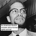 100 pics Icons Of Change answers Malcolm X