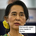 100 pics Icons Of Change answers Aung San Suu Kyi