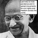 100 pics Icons Of Change answers Ghandi