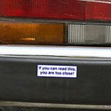 100 pics In The Car answers Bumper Sticker